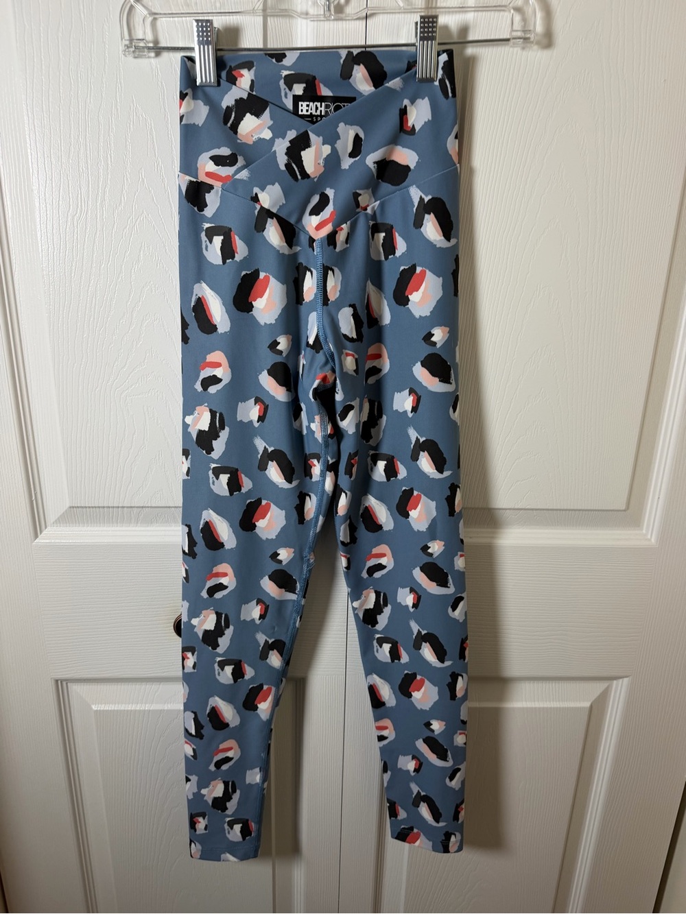 Beach Riot Sport Piper Leggings blue abstract animal print xs - Picture 2 of 5